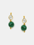 Ruby Raang Maang Tikka And Earrings Set - Distacart