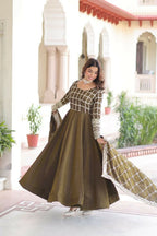 Joban Fashion Mehndi Kurta Set Silk Sequins , Zari, Coding & Thread Embroidered work - Distacart