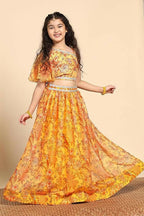 Joban Fashion Girl's Yellow Color Lehenga Choli