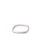 NVR Women's Silver-Plated Rectangular Stylish Ring