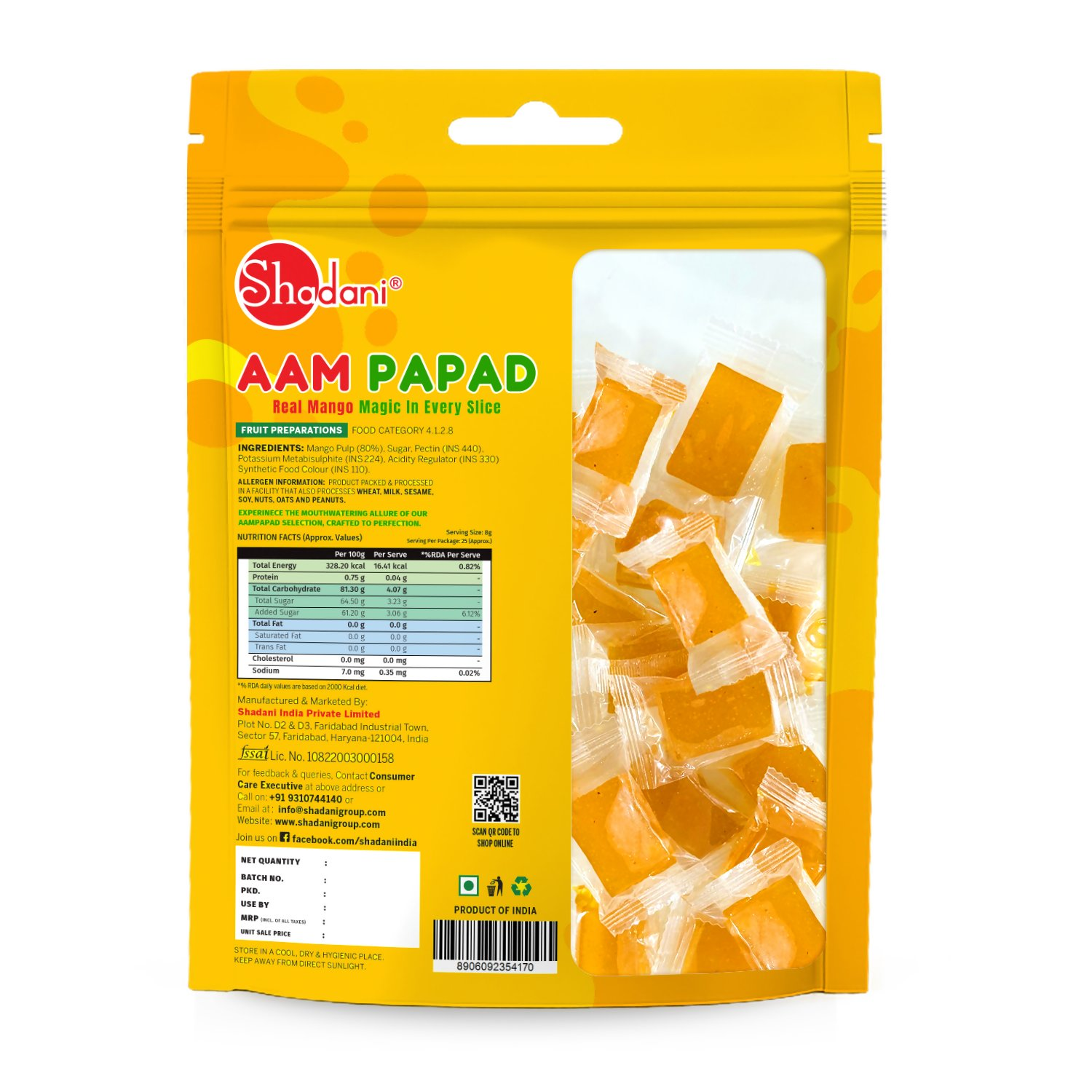 Shadani Aam Papad Pouch - Distacart