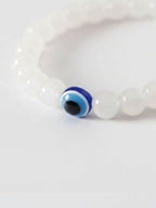NVR White Crystal Evil Eye Bracelet for Men & Women - Distacart