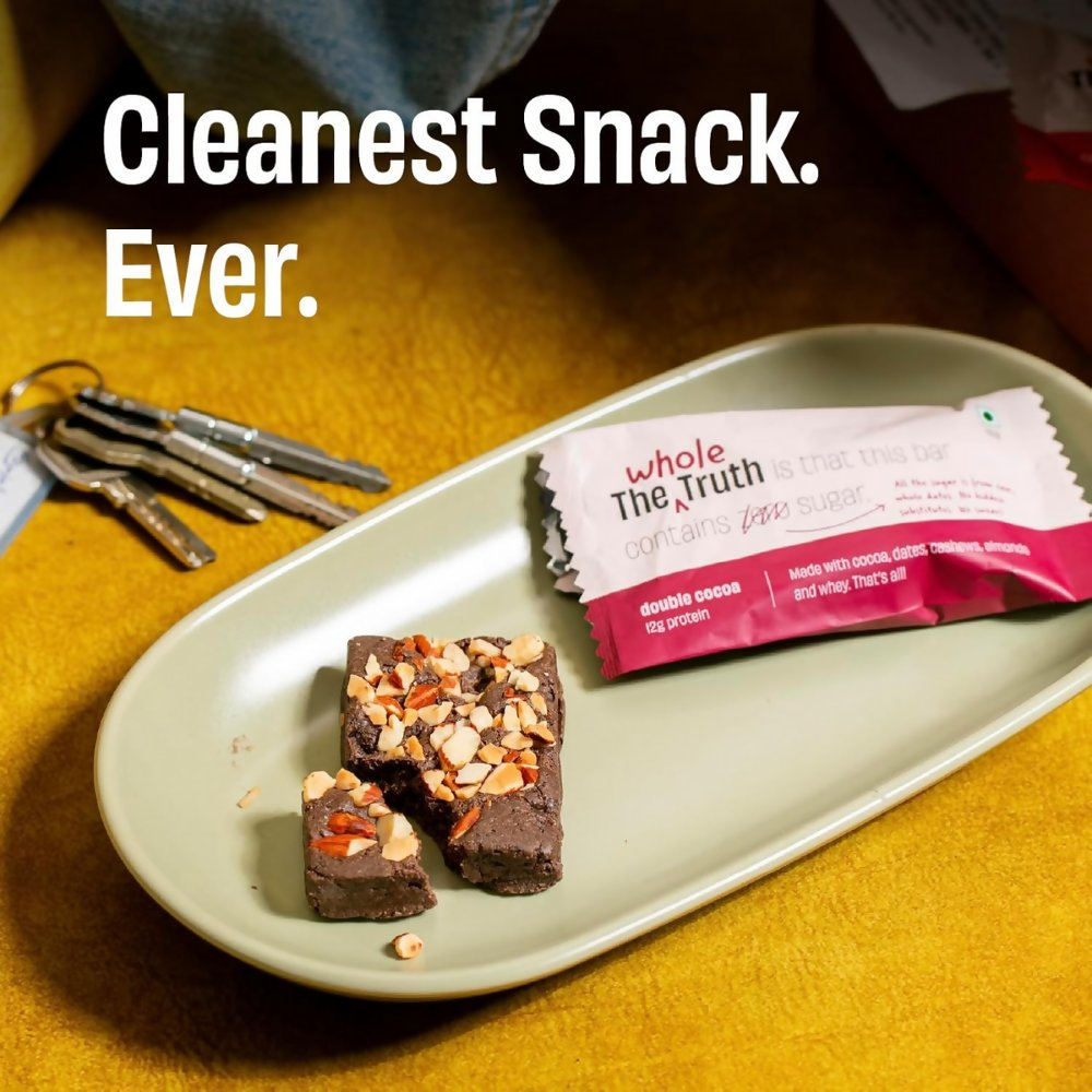 The Whole Truth Protein Bars - Double Cocoa - Distacart
