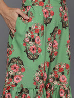 Ahalyaa Women's Traditional wear Kurta Set - Green
