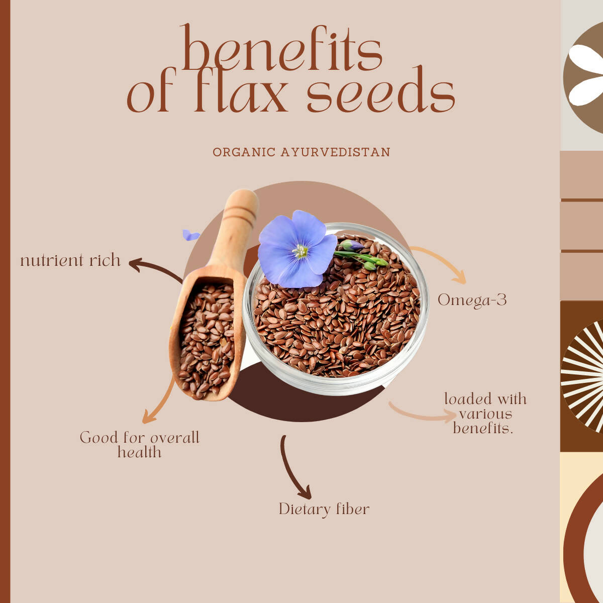 Organic Ayurvedistan Flax Seeds - Distacart