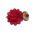 Flower Shape Design Red Color Kumkum Box