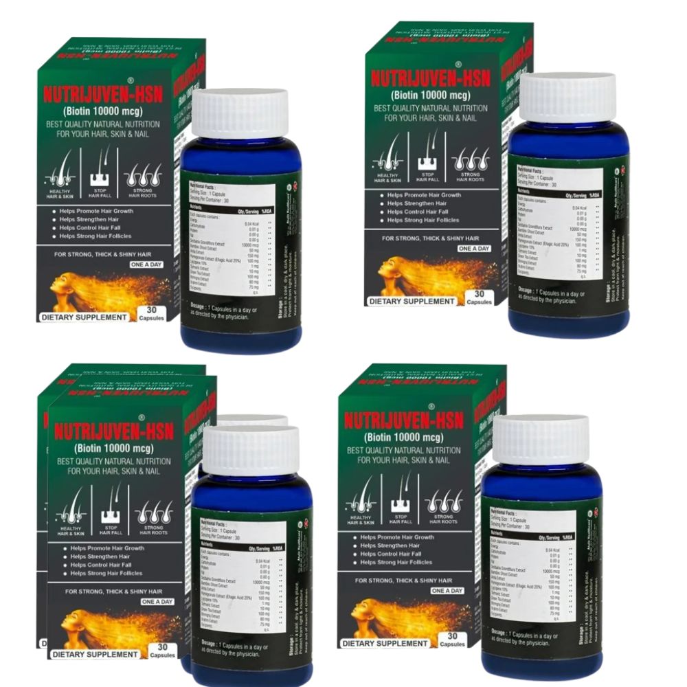 Nutrijuven - Hsn - Biotin 10000 Mcg Capsules - Distacart