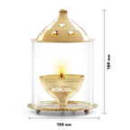 Borosil Akhand Diya (Large, Brass) - Distacart