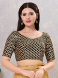 Joban Fashion Women Silk Wine Stitched Blouse