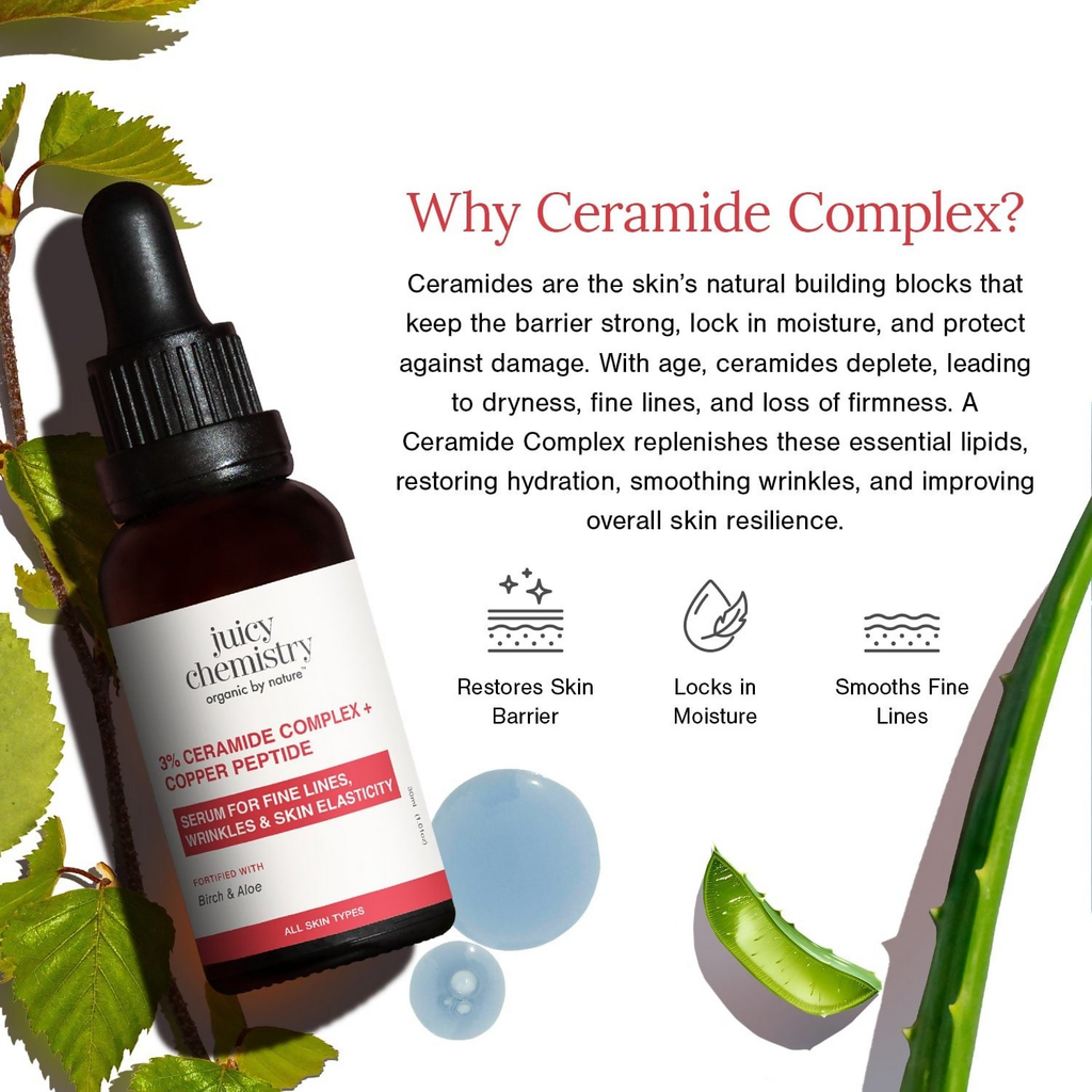 Juicy Chemistry 3% Ceramide Complex + Copper Peptide Face Serum