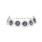 Multi Diamond and Stone Neckpiece with Studs- Ruby Raang