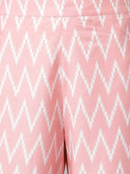 FIORRA Women's Baby Pink Cotton A-Line Kurta Set