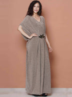 Women Republic Hand Embellished Golden Gown - Distacart