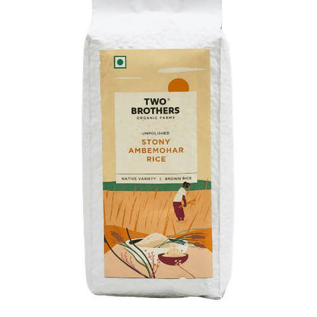Two Brothers Organic Farms Stony Ambemohar Rice, Unpolished