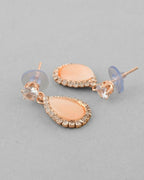 VOJ Gold-Polished Yellow Stone With AD Stone Studded Chain Set