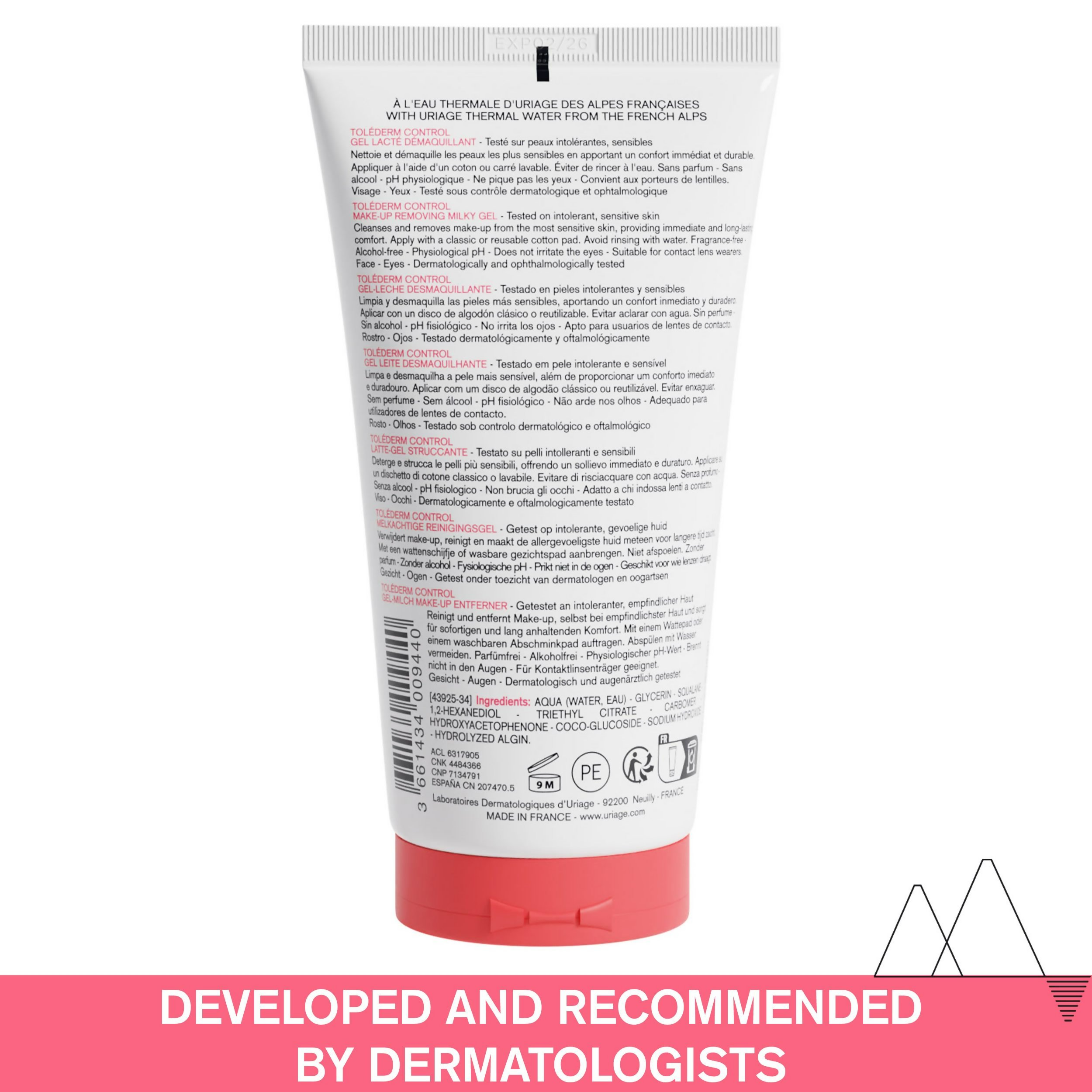 Uriage Tolederm Control Make-Up Removing Milky Gel