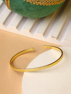 NVR Women Gold-Plated Western Cuff Bracelet - Distacart