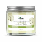 Vedic Naturals Green Clay With Aloe Vera Powder Peel Off Mask