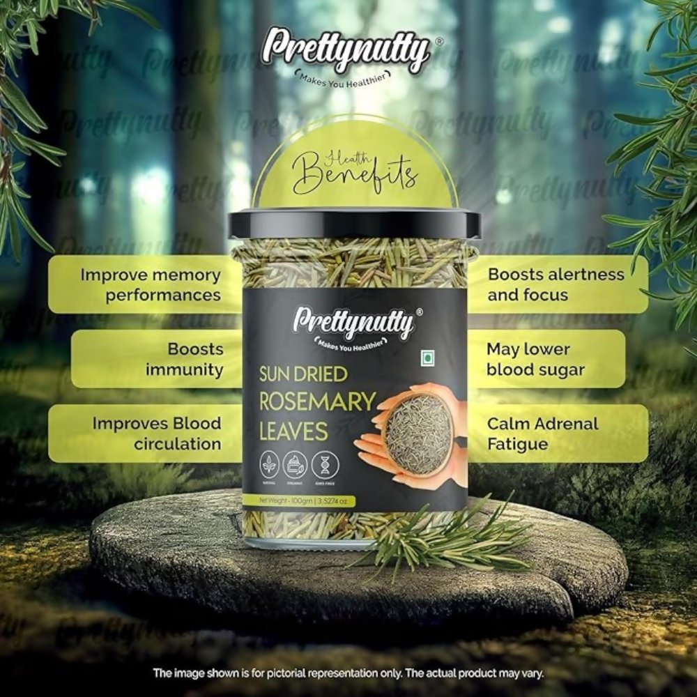 Pretty Nutty 100% Natural Rosemary Dried Leaves - Distacart