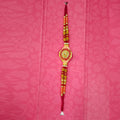 Yellow & Red Design Rakhi - Distacart