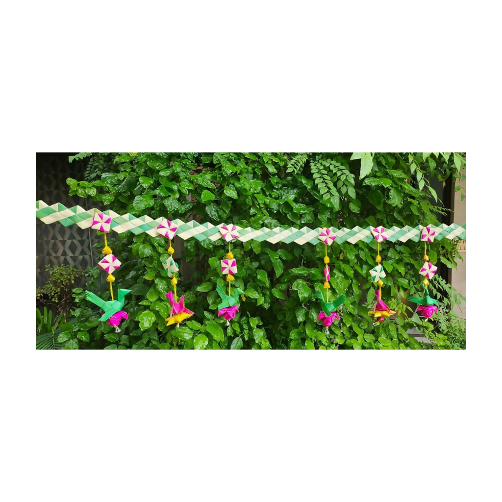 Shuddh Natural Hand Made Palm Leaf Parrot Bandhanwar - Distacart