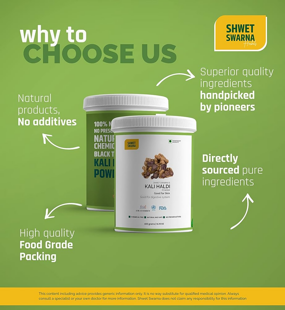 Shwet Swarna Black Turmeric Powder