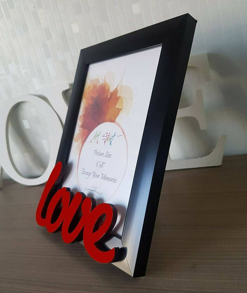 Art Street - Love Table Photo Frame Red & Black For Valentine's Day Gift