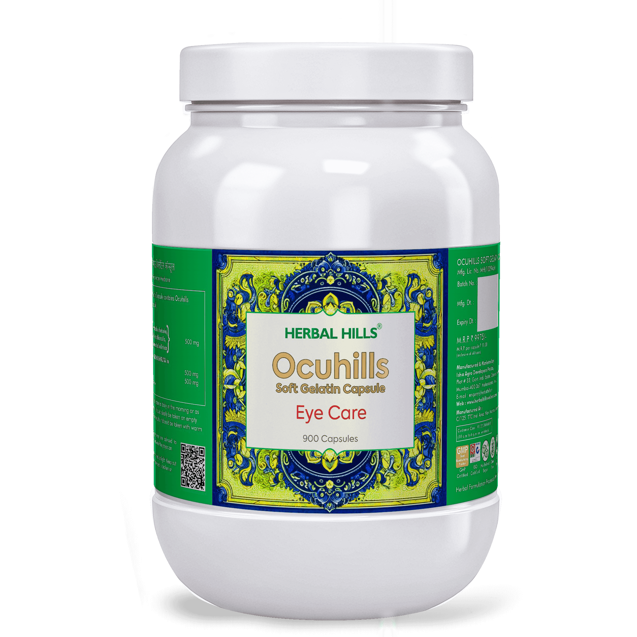 Herbal Hills Ayurveda Ocuhills Capsules - Distacart