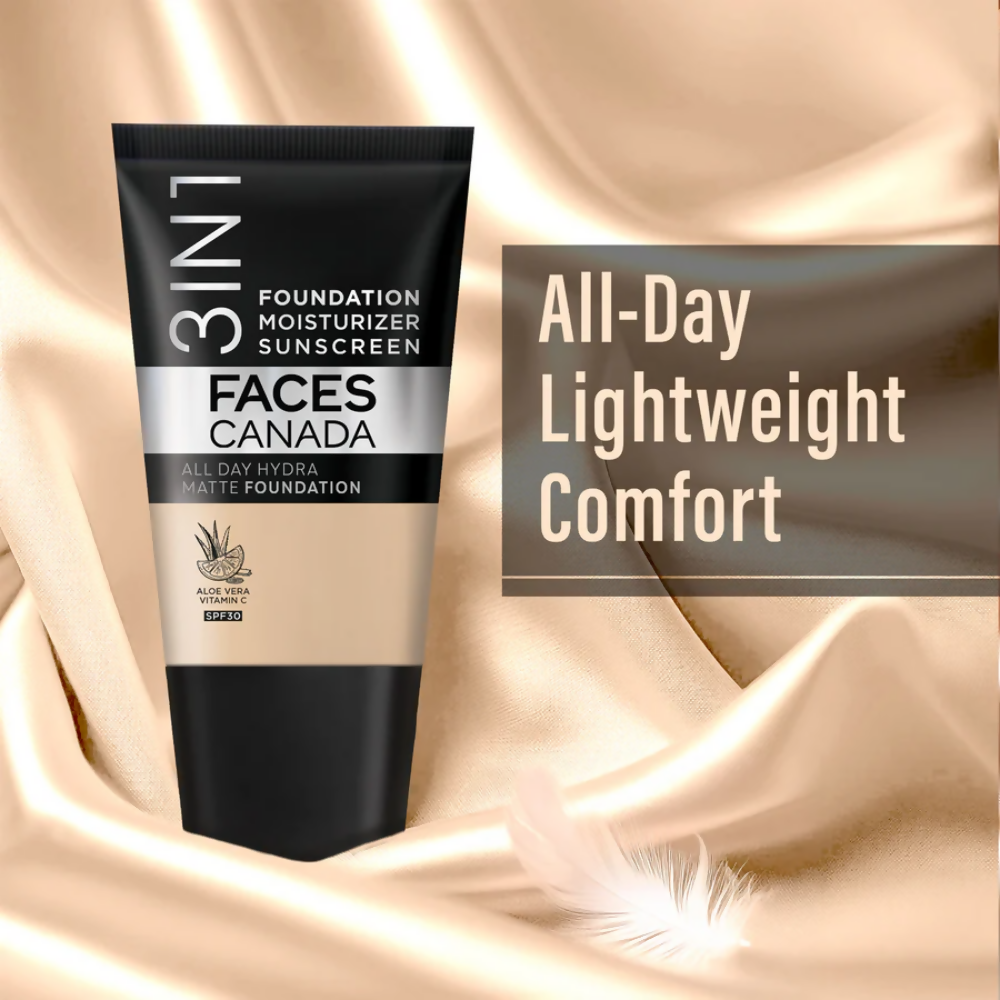 Faces Canada All Day Hydra Matte Mini Foundation - Warm Natural 021 - Distacart