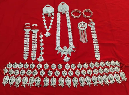 Elite Trading Odissi Dance Jewelry Complete Set 10 Accessories Traditional Classical Jewelry for Beginners & Professionals