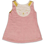 Mhyssa Pink Sleeveless A-line Frock