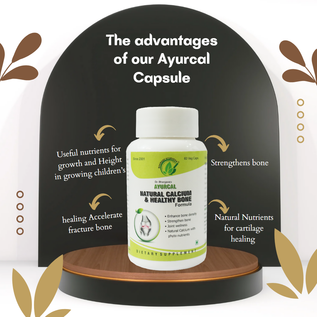 Dr.Bhargav’s Ayurcal Capsules For Natural Calcium Strengthens Bone