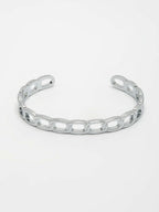 NVR Men's Silver-Plated Metal Cuff Bracelet - Distacart