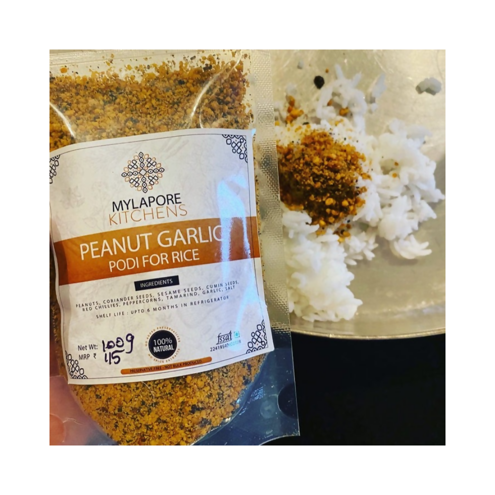 Mylapore Kitchens Peanut Garlic Podi for Rice