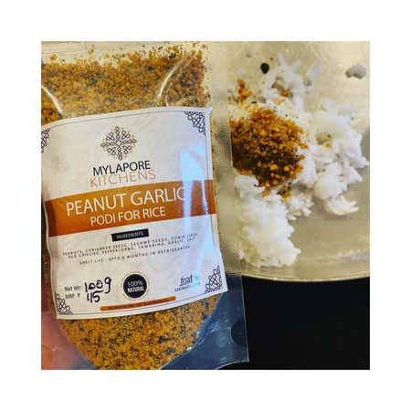 Mylapore Kitchens Peanut Garlic Podi for Rice