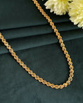 VOJ Gold-Polished Designer Contemporay Chain For Men
