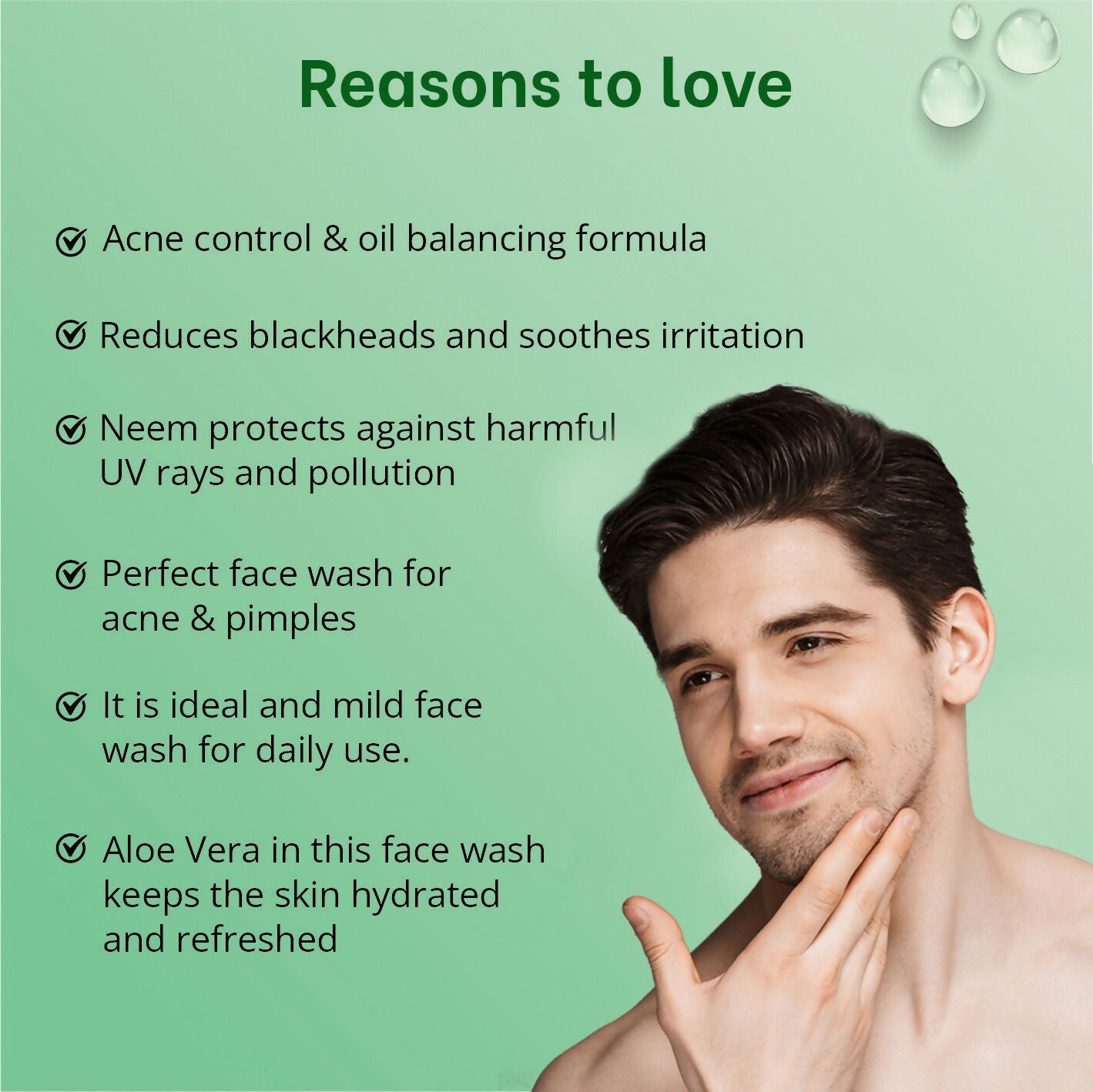 Globus Naturals Aloe vera Neem Tulsi Enriched With Glycerin & Oil Control Formula - Distacart
