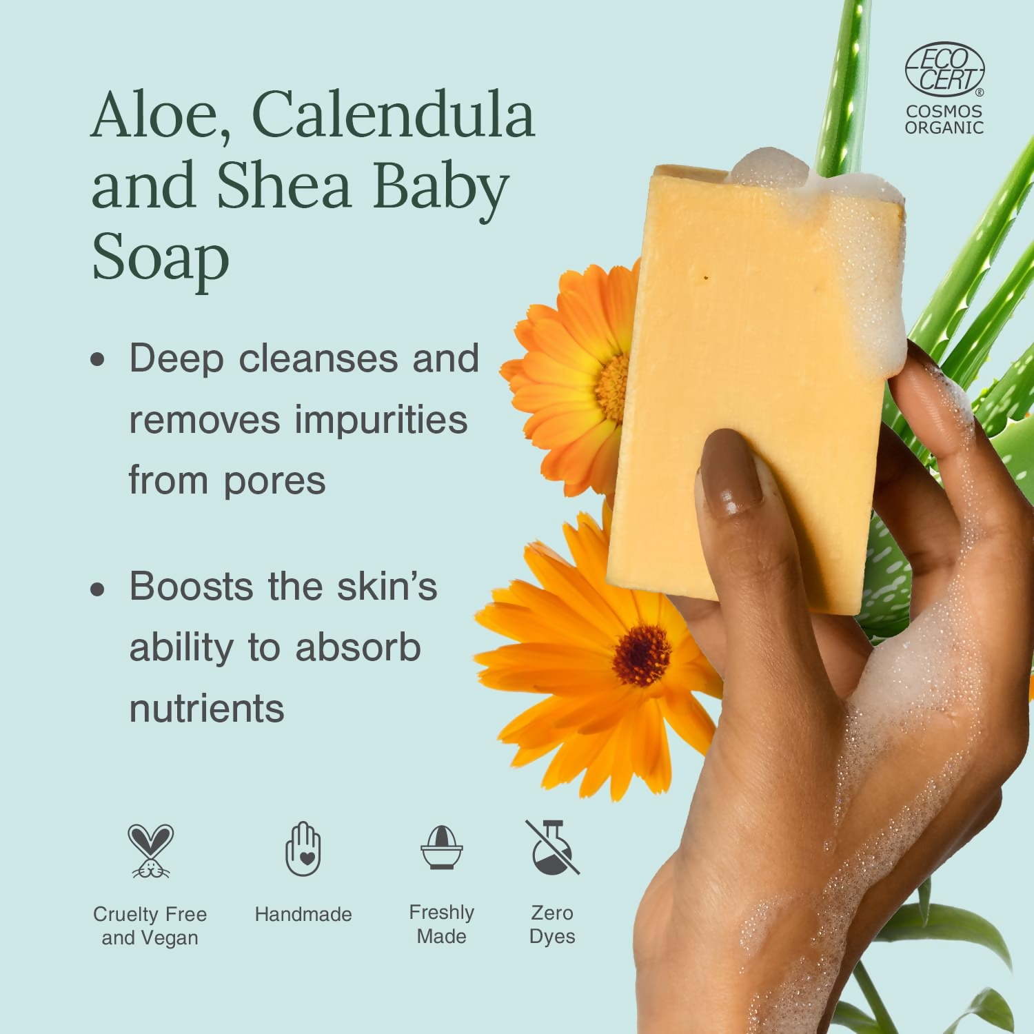 Juicy Chemistry Ultra-Moisturising & Luxurious Organic Soaps, Aloe & Calendula