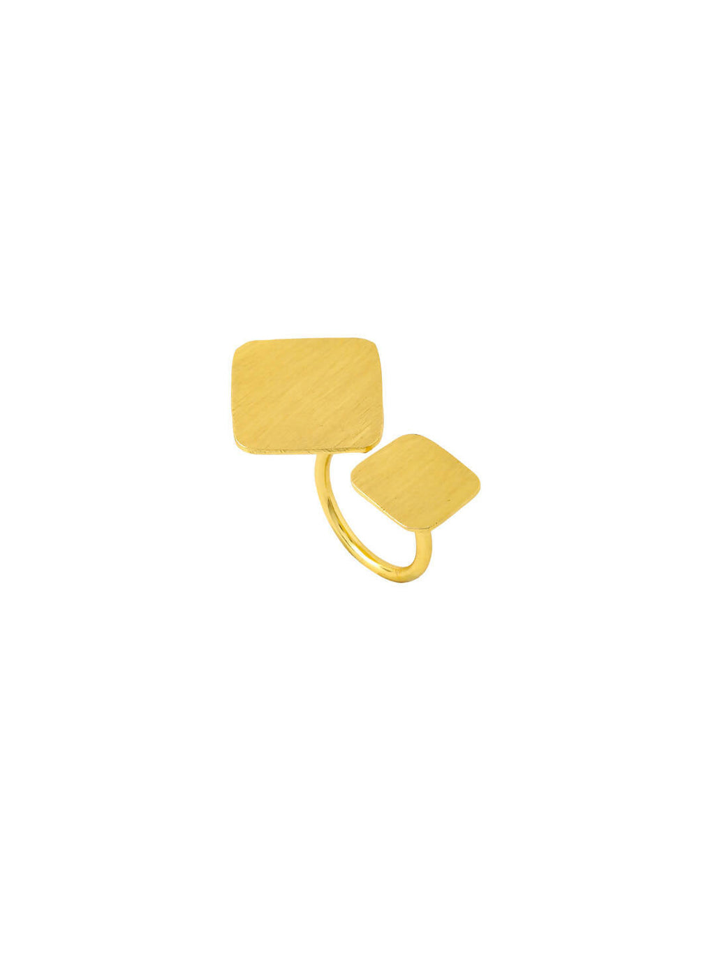 NVR Women Gold-Polished Adjustable Finger Ring