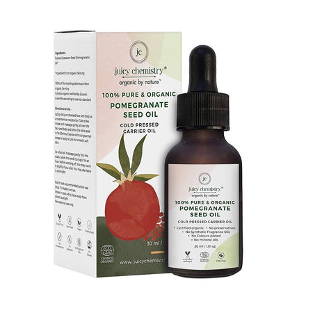 Juicy Chemistry Pure & Organic Pomegranate Seed Oil For Cold Pressed Carrier Oil
