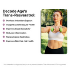 Decode Age 99.5% Pure Trans Resveratrol 250mg Supplement Capsules - Distacart