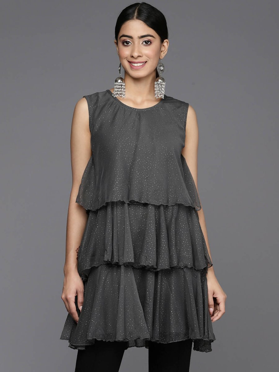 Ahalyaa Women's Traditional wear Tunic - Grey
