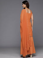 Ahalyaa Women's Traditional wear Kurta Set - Orange