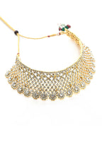 Mominos Fashion Johar Kamal Traditional Rajwadi Design Heavy Golden Colour Necklace Set - Distacart