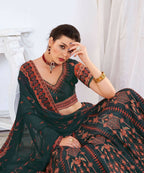 Wedding Designer Black Chinon Lehengha Choli - Anbazaar - Distacart