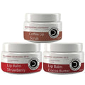 Dermistry Coffee Scrub & Strawberry Cocoa Butter Nourishing Lip Balm