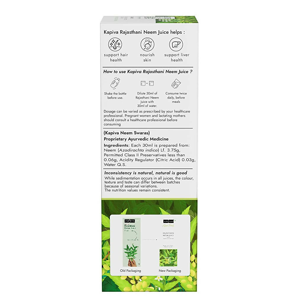 Kapiva Ayurveda Rajasthani Neem Juice - Distacart