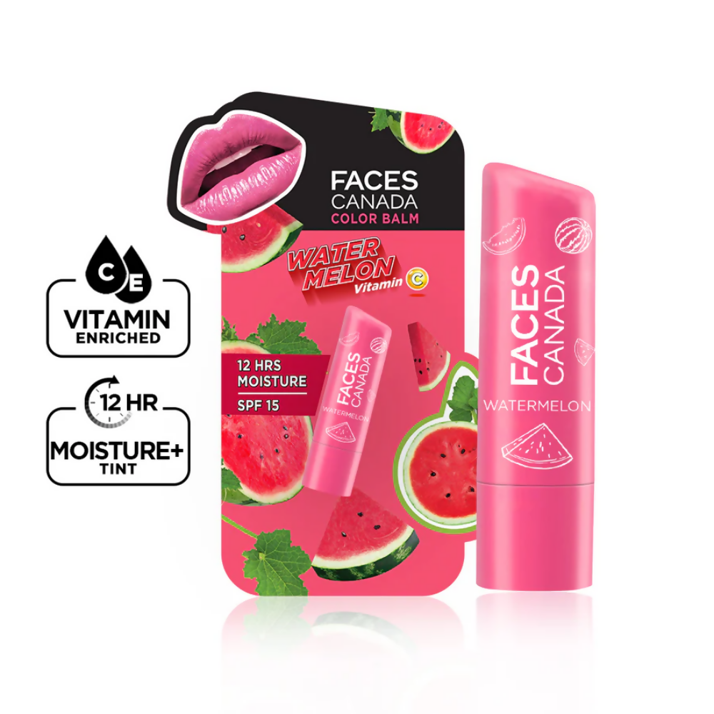 Faces Canada Vitamin C Lip Balm - Watermelon - Distacart