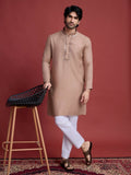 Vastranavya Exclusive Festival Wear Viscose Mirror Work on Self Weaving Kurta Only