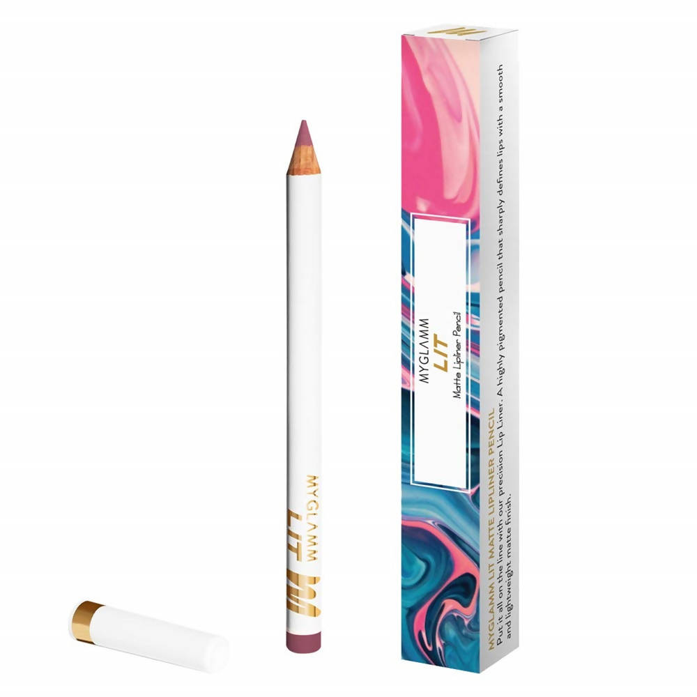 MYGLAMM LIT Matte Lip Liner Pencil - Sass (1.14 Gm)